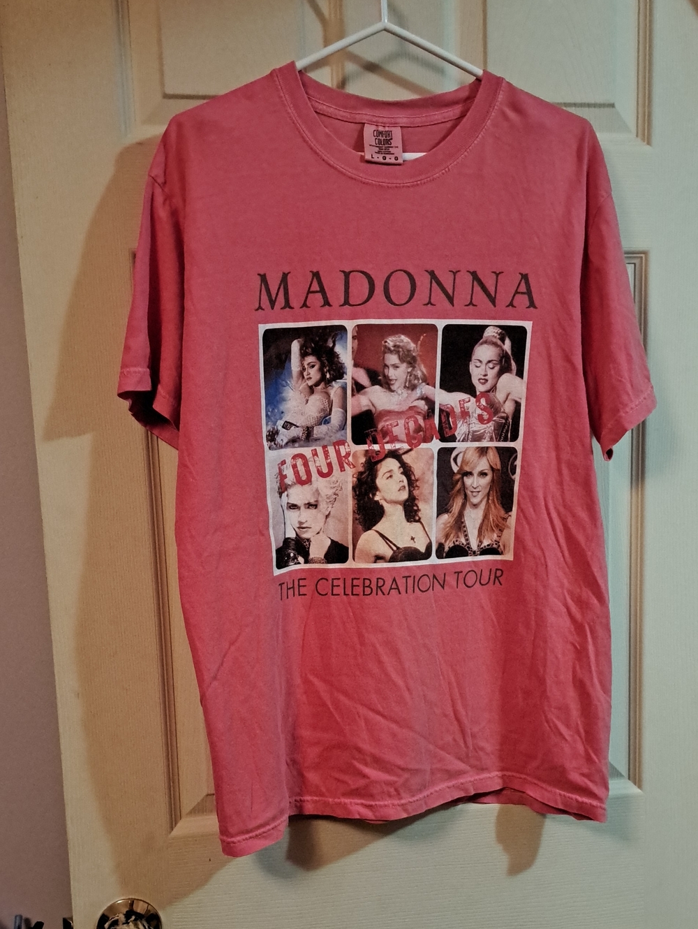 Comfort Colors Madonna The Celebration Tour Pink Graphic Tee
